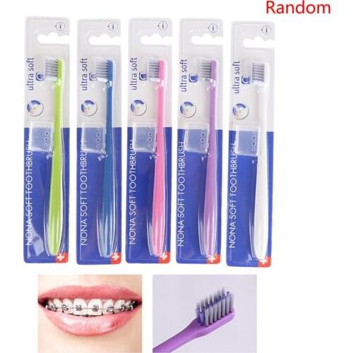 U-Shaped Clean Orthodontic Small Head Braces Non Toxic Adult Soft Toothbrushes Dental Teethbrush Random