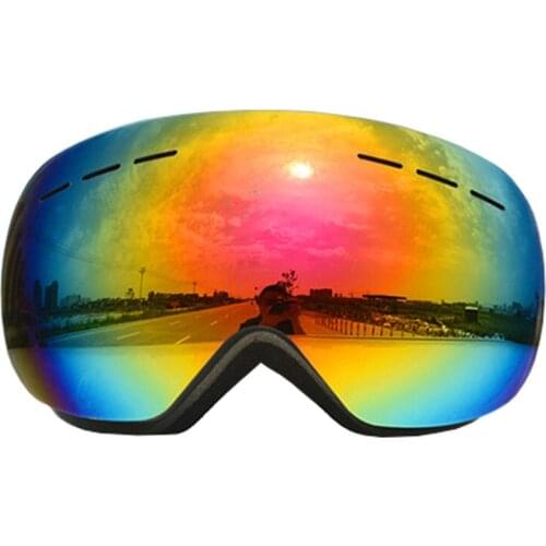 Windproof Anti-fog Skiing Eyewear Outdoor HD Breathable Ski Glasses Spherical Broad Vision Snowboard Snowmobile Goggles Mask