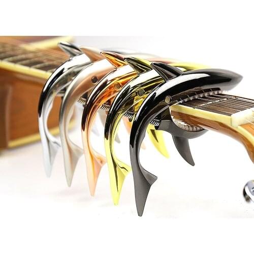 Shark Guitar Capo Funny Creative Zin Alloy Quick Change Clamp for Acoustic Electric Guitarra Bass guitar