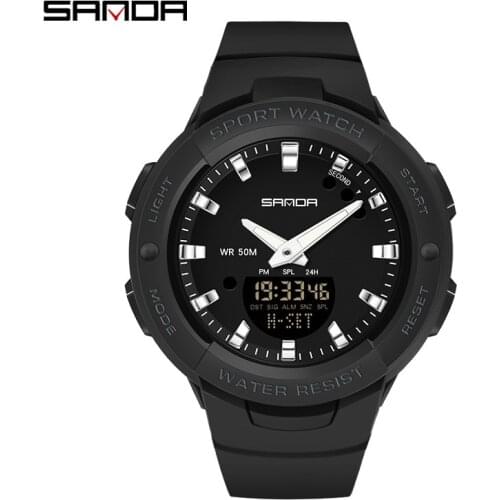 SANDA hot-selling style ladies fashion trend outdoor male and female middle school students quartz watch wholesale orologio uomo