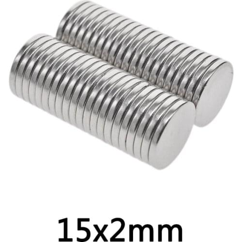10/20/30pcs 15x2 mm Super Strong Magnets 15mmx2mm Permanent Small Round Magnet 15x2mm Thin Neodymium Magnet Magnetic 15*2 mm