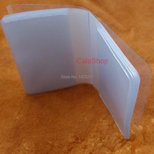 20 Pcs / Lot Plastic Replacement Wallet insert Billfold Inserts for Credit ID Card Badge Picture Holder Wholesale