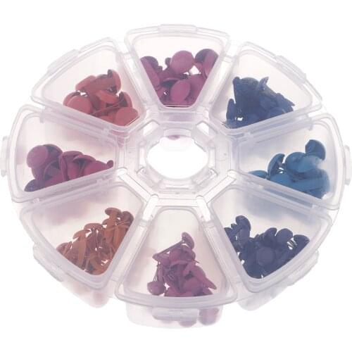 200pcs Mixed Brads Split Pins Paper Fasteners Scrapbooking Decor Card Making