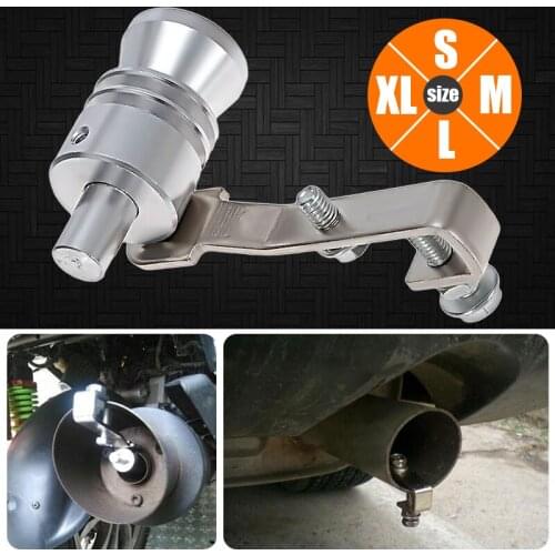 Car Fake Turbocharged Exhaust Pipe Size S M L XL Fake Turbo Sound Whistler Muffler Exhaust Pipe Blow Off Valve Bov Simulator