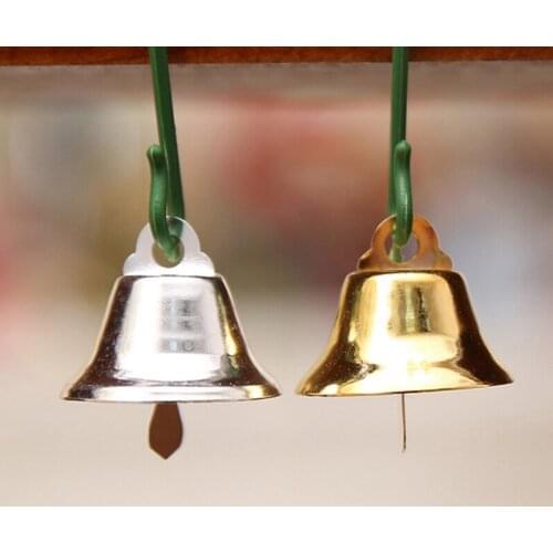 10pcs 21mm New Metal Christmas Bells Loose Beads Festival Party Christmas Tree Ornament Decor Kid Children Xmas Gift