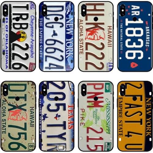 New York plate number For Xiaomi Redmi 7 8 9t a3Pro 9se k20 mi8 max3 lite 9 note 9s 10 pro Soft silicone Shell Cover funda