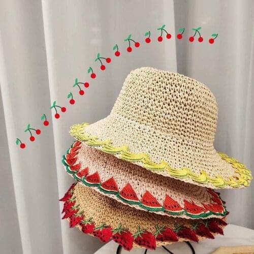 Summer Children Sun Hats Straw Fedora Jazz Cap Panama Hats For Girls boys Beach Cap Couple Sun Visor Hats Chapeu