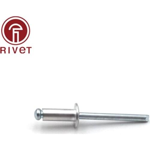 DIN EN ISO 15977 50/100 PCS M4.8 Aluminum And Iron Round Head Multi-Size High-Quality Rivets Blind Rivets