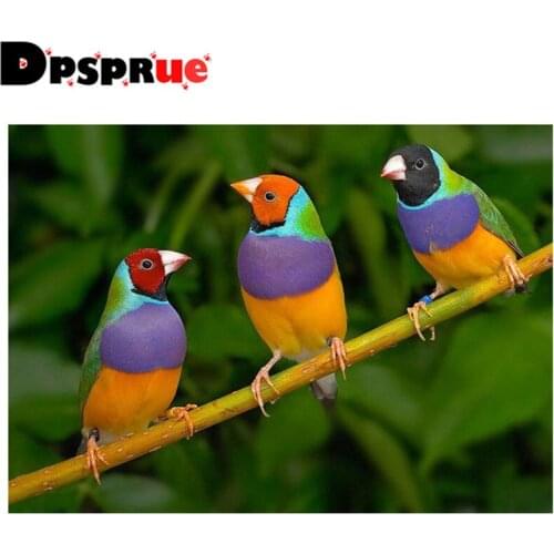 Dpsprue Full Square/Round 5D Diy Diamond Painting Cross Stitch "Animal Bird" Diamond 3D Embroidery Mosaic Home Decor Gift D066