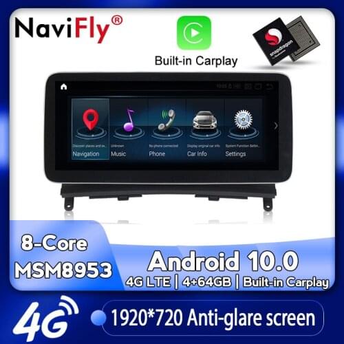 NaviFly Android 10 Car dvd radio multimedia Player GPS Navigation for Benz C class W204 C180 C200 C220 C300 2008-2010 NTG 4.0