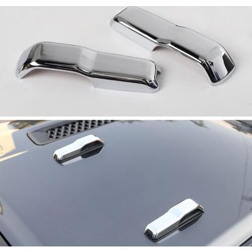 New Car Styling For Jeep Wrangler JL JT Gladiator 2018+ Front Hood Cover Decoration Trim ABS Auto Molding