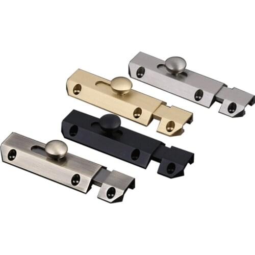 New Vintage Door Latch Brass Sliding Lock Barrel Bolt Security Lock Buckle for Wooden Window Door Household Furniture Hardware