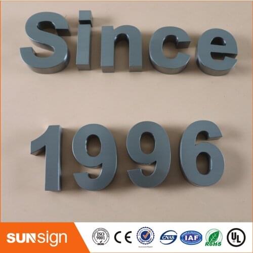 Sample business letter decorative stainless steel letter sign