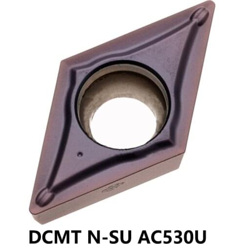 Original DCMT Carbide Inserts DCMT070202N-SU DCMT070204N-SU DCMT11T302N-SU DCMT11T304N-SU DCMT11T308N-SU AC530U Turning Tool CNC