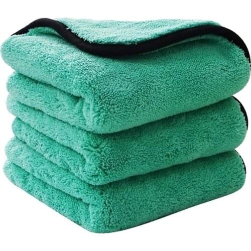 3Pcs1200GSM Car Wash Microfiber Towel Car Cleaning Drying Washing Coral Fleece Thickened Towel Car Detailing Car Accessories
