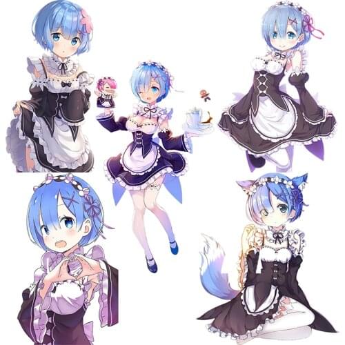 Three Ratels CDM368 RE:ZERO lovely Rem Vinyl PVC poster cartoon anime car hood sticker laptop decal