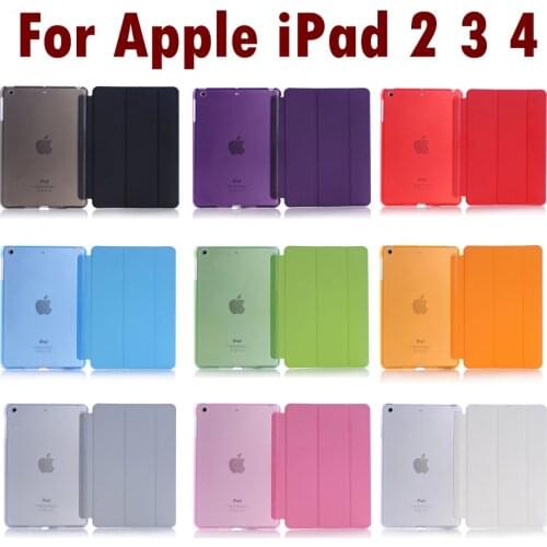 For Apple iPad 2 3 4 Ultral Slim Sleeping Wakup Leather Smart Full Cover Case for iPad 2 3 4
