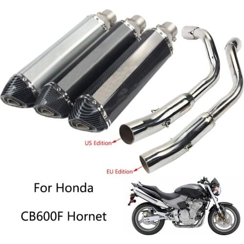 Exhaust System for Honda CB600F Hornet Motorcycle Header Pipe 51 mm Silencer 470 mm Exhaust Muffler Pipe Slip On EU US Edition