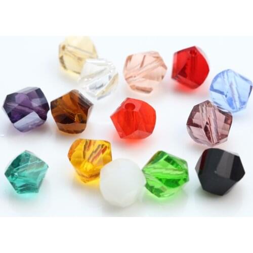 ZHUBI 70pcs 10mm AAA Beautiful Czech Glass chunky bead Charms Twist Spacer Faceted Loose Crystal Beads for Jewellery Making