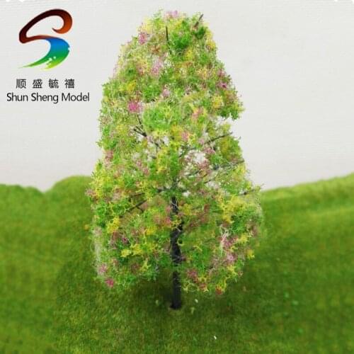 3pcs Scale mini Train Layout Set Model Trees N HO 100mm