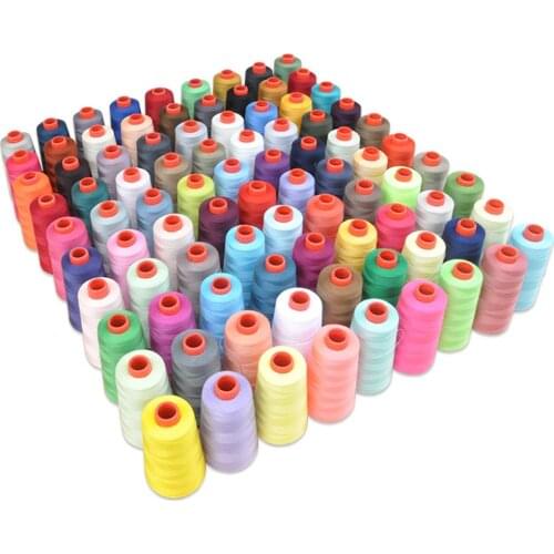 3000 Yards Threads For Sewing Red Thread Embroidery Industrial Overlocking Sewing Machine Polyester Kit Set DIY Apparel Fabric