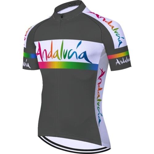 Andalucia Masculina Mallot Retro Camisa Malliot 2021 Masculino Maillot Jersey Ropa Ciclismo Hombre Verano Maglia Ciclismo Uomo