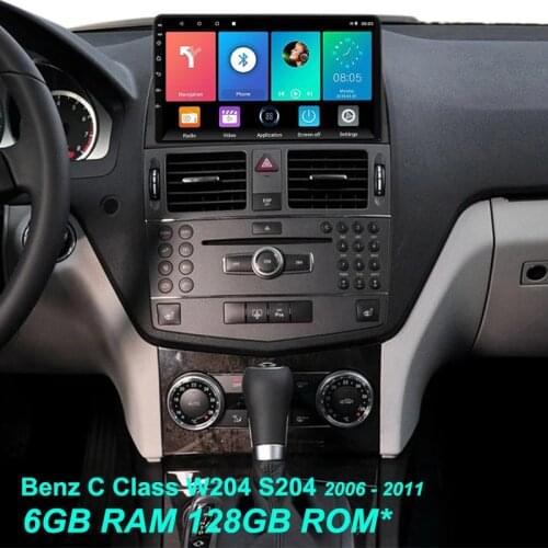 Car Multimedia Video Player For Benz C Class 3 W204 S204 2007- 2011 Car Radio Stereo Touch Screen GPS Android 10 2Din Navigation