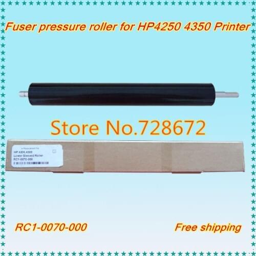 Free Shipping RC1-3321-000 Lower Sleeved Roller for HP 4250 4350 4345 Printer Fuser Pressure Roller
