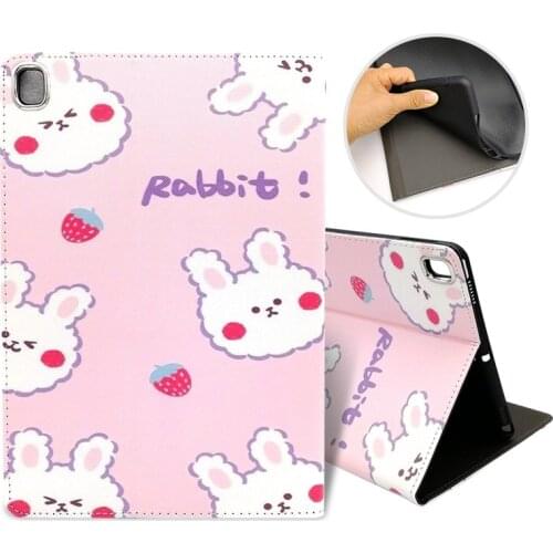 Lovely Rabbit Case For iPad 8 10.2 inch 2020 Tablet Stand Cover For iPad 7 10.2 2019
