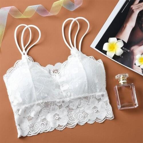 CUHAKCI Sexy Vest Camisol Inner Short Black Top White Crop Black Corset Floral Lace Camis Women Spaghetti Strap