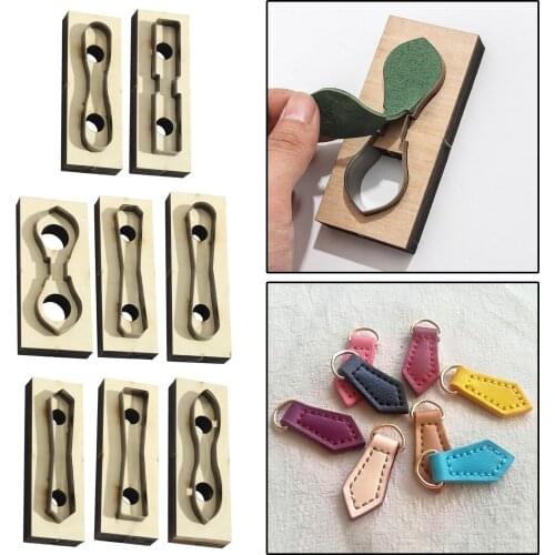 Wooden Die Cutting Leather Die Scrapbook for Key Ring Crafts Home Decor