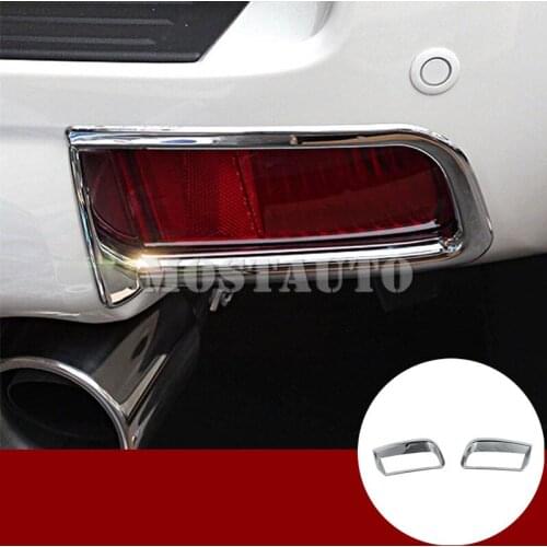For Toyota Land Cruiser Prado FJ150 ABS Chrome Rear Fog Light Lamp Trim Cover 2010-2017 2pcs Car Accessories Interior Car Decor