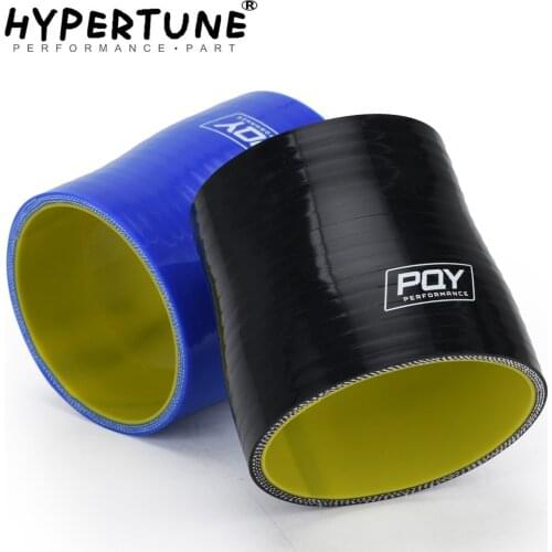 Hypertune - 2.48"-2.75" 63mm-70mm Silicone Hose Straight Reducer Joiner Coupling Blue&yellow HT-SH250275B/BK-QY