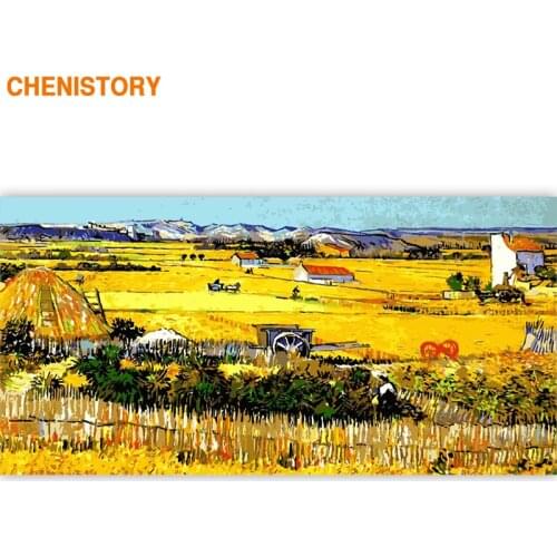 CHENISTORY Famous Picture Frame 60x120cm DIY Painting By Numbers Large Size Modern Wall Art Oil Painting On Canvas For Home Arts
