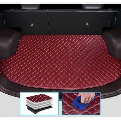 Custom Car Trunk Mat For Hyundai i30 Creta Tucson ix35 Solaris Elantra Santa Fe Kona i40 Getz Palisa Auto Carpet Car Accessories
