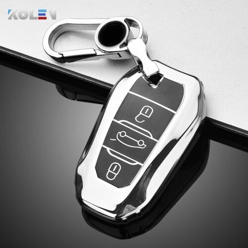 Soft TPU Car Remote Key Case Cover For Peugeot 308 408 508 2008 3008 4008 5008 Citroen C4 C5 C6 C3-XR CACTUS Picasso DS4 DS5 DS6
