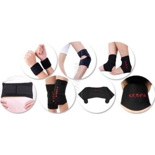 Set Self-heating Tourmaline Belt Magnetic Therapy Neck Shoulder Posture Correcter Knee Support Brace Massager Products