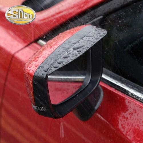 SNCN Inflexible Acrylic Rearview Mirror Rain Gear Shield Rear View Mirror Anti Rain Cover For Mazda CX-5 CX5 2013 - 2016 2017