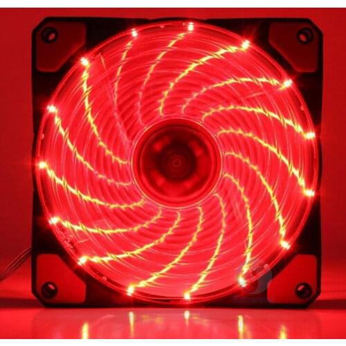 New style engine 12 cm fan desktop host mute LED PWM intelligent temperature control 9 flare cooling fan blades Fans & Cooling