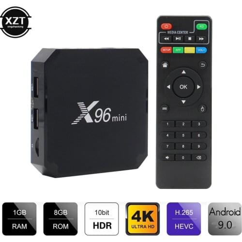 Original X96 Mini Android 9.0 Smart TV Box Amlogic S905W Quad Core 2GB 16GB /1GB 8GB 2.4G WiFi Media Player X96mini Set Top Box