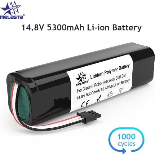 Rechargeable 5300mAh Li-ion Lithium ion Battery for xiaomi mijia robot vacuum cleaner xiaomi mi robot 2nd roborock S50 S51 S55