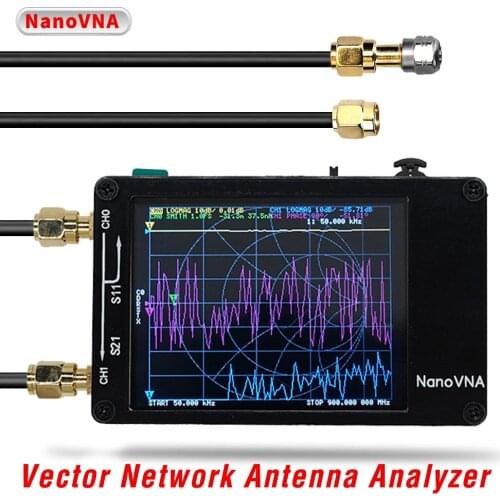Professional Vector Network Measurement Analyzer RF gadget 50KHz-900MHz Digital LCD Touching Screen Antenna Analyzer Standing Wa