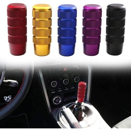 7 Color Universal Car Aluminum Manual Gear Shift Knob Stick Transmission Shifter Knob Manual Gearstick Lever K5D7