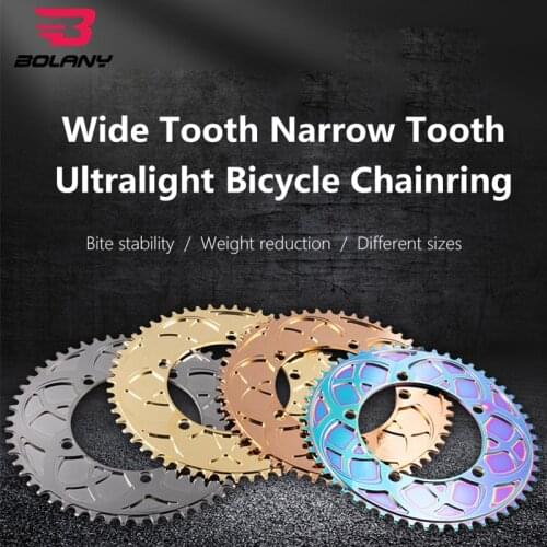 BOLANY 130 BCD Folding Bike Chainwheel 54T 56T Chain wheel Bicycle Tooth Chainring Positive Negative Tooth for Cycling Parts