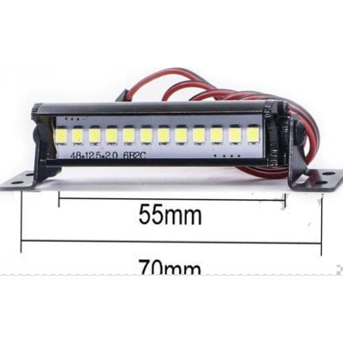 TRX4 SCX10 KM2 CC01 90046 D90 simulation climbing car LED 55MM 12LED light