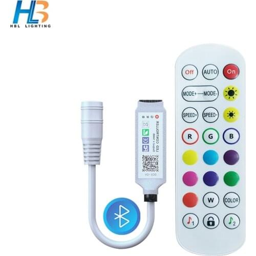 USB 5V Bluetooth Led StripS RGB Controller Dynamic Modes for DC 12V Led strip 24 Key Dimmer Switch for 5050/3528 Led Strip Light