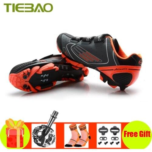Tiebao Cycling Shoes MTB Mountain Bike Shoes Racing SPD Pedals Sneakers Men Women Self-Locking Athletic Riding Bicycle Shoes