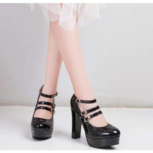 Womens single shoes with high heels in pure color and light mouth for daily wear-8663-31
