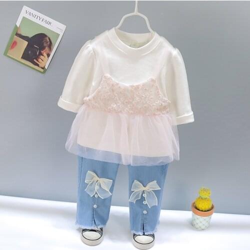 0-5 Year Spring Autumn Girl Clothing Set 2021 New Fashion Active Coat+Pant Kid Children Baby Toddler Girl Clothing