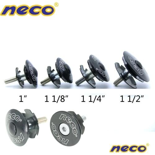 Neco Bike Headset Star Nut Stem Top Cap Cover cap bolt for fork 25.4/28.6/31.8/38.1 mm 1 1/8 1 1/4 1 1/2